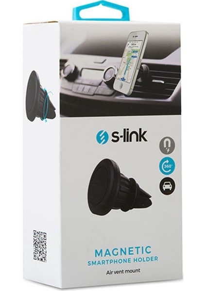 Slink SL AT14 Universal Ayarlanabilir Siyah Mıknatıslı Araç Telefon Tutucu