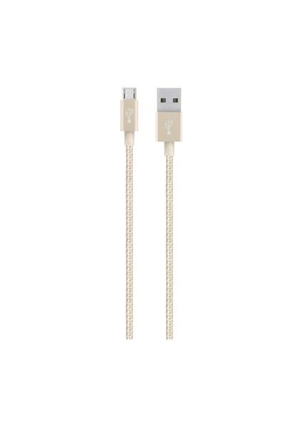 F2CU021BT04GLD Premium Micro Usb Şarj ve Senkronizasyon Kablosu