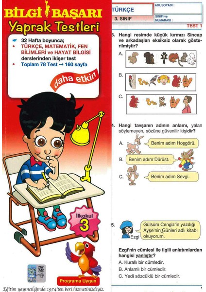 Yaprak Test - 3. Sınıf