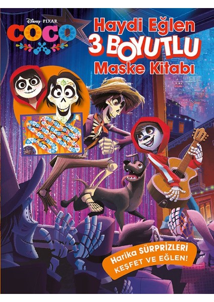 Disney Coco Haydi Eğlen 3 Boyutlu Maske Kitabı