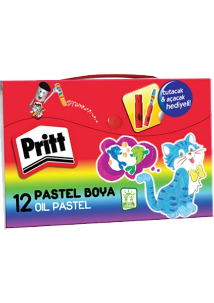 Pastel Boya 12 Renk Çanta