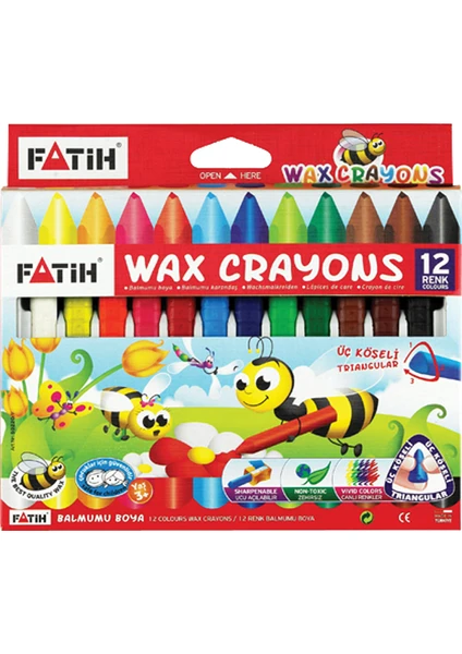 Mum Boya 12 Renk Jumbo Crayon