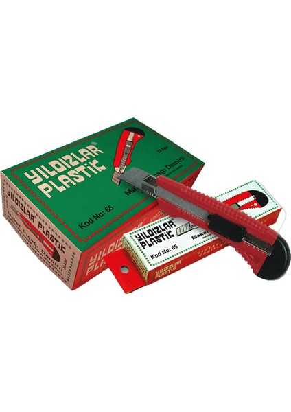 Maket Bıçağı Geniş Ucu Demirli 65