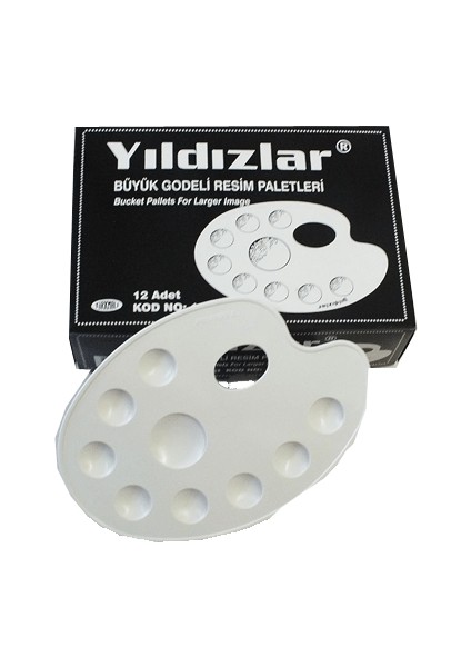 Resim Paleti Godeli Büyük Oval 138