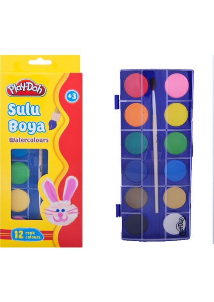 Playdoh Suluboya 12 Renk Büyük