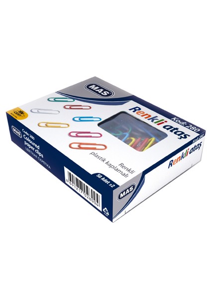 Ataş 280 Renkli Pvc Kaplı 28Mm