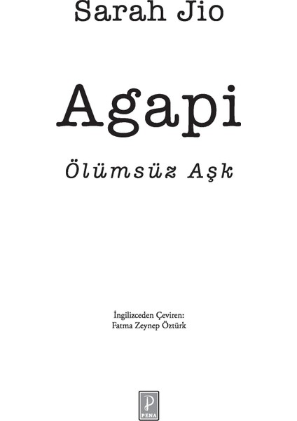 Agapi - Sarah Jio