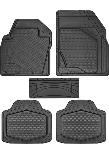 FORD CONNECT Combi 2003 - 2015 Kauçuk Paspas - 5 Parça - Siyah