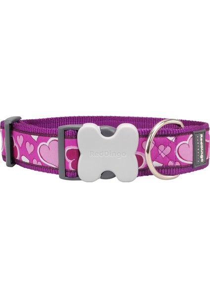 Reddingo Breezy Love Desenli Mor Köpek Boyun Tasması 15 Mm