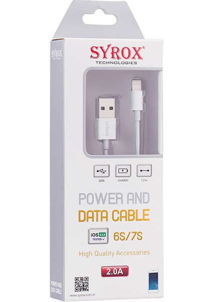 iPhone Uyumlu Lightining 2 MaH Lüks Usb Kablo SYX-C72