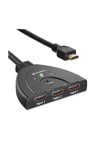 Hdmi Çoklayıcı 3 Giriş 1 Çıkış 3 İn 1 Out