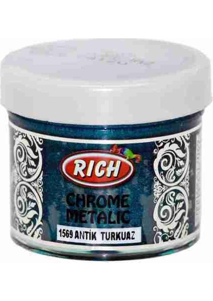 Antik Turkuaz Chrome Metalik Boya 60 ml