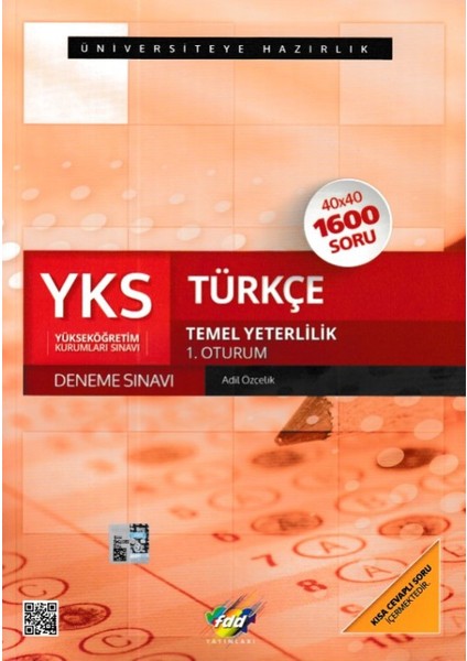 Fdd Yks Türkçe 1. Oturum Deneme Sınavı