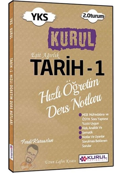 Kurul Yayıncılık Yks 2. Oturum Tarih 1 Hızlı Öğretim Ders Notları