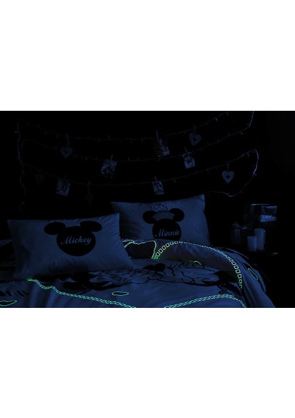 Disney Minnie Mick Lisanslı Çift Kişilik Nevresim Takımı