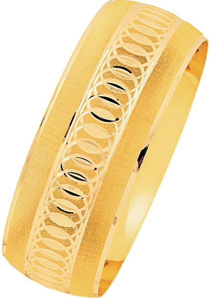 14 Ayar Altın Mega Bilezik 25.00 Gram Halkalı Model