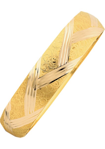 14 Ayar Altın Şarnelli Bilezik 10 Gram