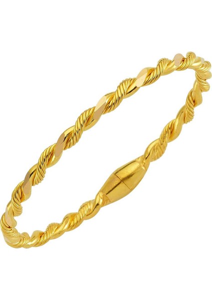 Erzurum Burma Bilezik Yumurta Kilitli 33.00 Gram 22 Ayar