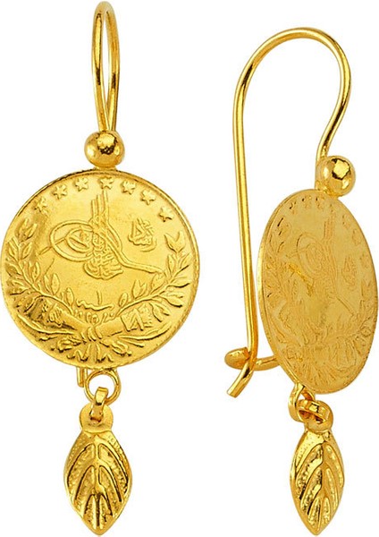 Reşat Altınlı Çiçekli Küpe 5.25 Gram 22 Ayar Altın