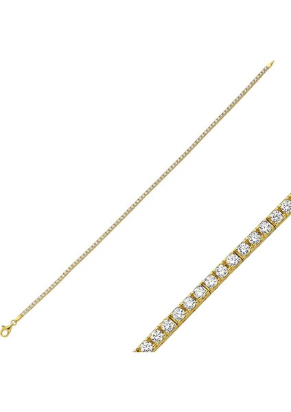 Suyolu Bileklik Tek Sıralı 4.35 Gram 14 Ayar Altın