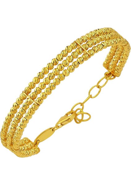 Toplu Bilezik 3 Sıralı 22 Ayar Altın 20.00 Gram