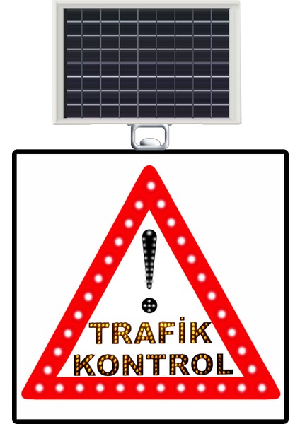 Dikkat Trafik Kontrol 600X600 Mm