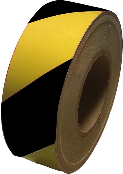 Reflektif Bant (Sarı-Siyah) (10 Cm X 46 Mt)