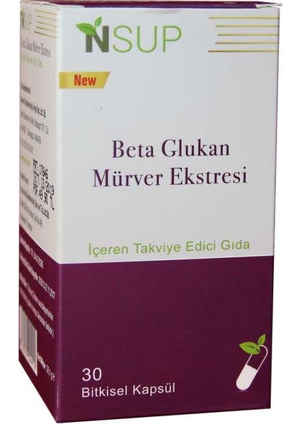 Beta Glukan Mürver Ekstresi 30 Kapsül