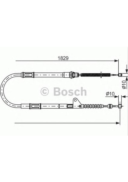 TOYOTA AVENSIS Arka Sol El Fren Teli 1997 - 2003 [BOSCH]