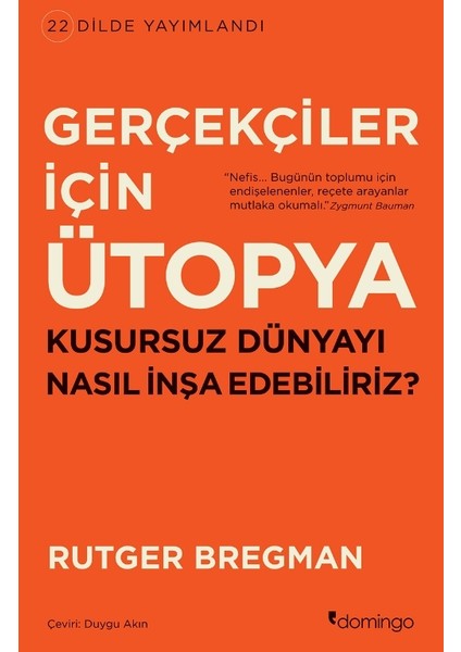 Gerçekçiler İçin Ütopya - Rutger Bregman