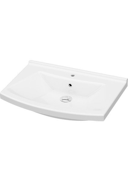 İDEVİT Vega 65CM Hilton Dolap Uyumlu Etejerli Lavabo 5 Yıl Garanti