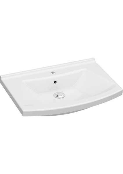 Vega 75Cm Hilton Dolap Uyumlu Etejerli Lavabo 25 Yıl Grnti