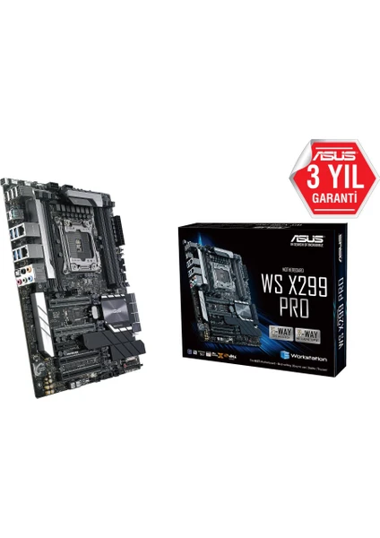 Ws X299 Pro Intel X299 Lga2066 DDR4 4200 M2 Usb3.1 2Xlan Atx(Ws X299 Pro) Anakart