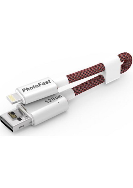 MemoriesCable GEN3 128GB Lightning / USB 3.0 Şarj Kablolu Gümüş Apple USB Bellek BPF-MCG3U3R128GB