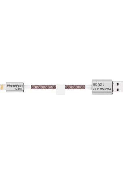 MemoriesCable GEN3 128GB Lightning / USB 3.0 Şarj Kablolu Gümüş Apple USB Bellek BPF-MCG3U3R128GB