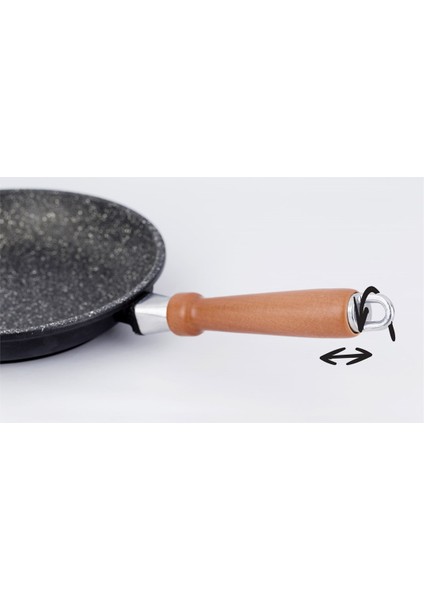 Granit Tava Ahşap Saplı 28cm modelleri