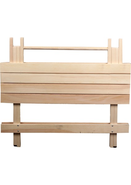 Katlanır piknik masası Doğal çam ağacı 60x90 Cm fiyatları