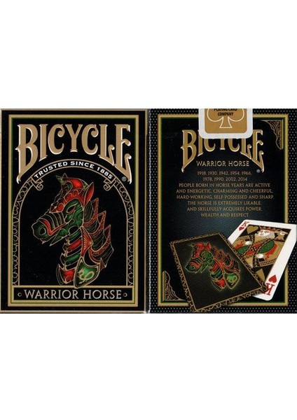 Bilardoavm Bicycle Warrior Horse Oyun Kartı Destesi ( Bicycle Koleksiyonluk Oyun Kağıdı)