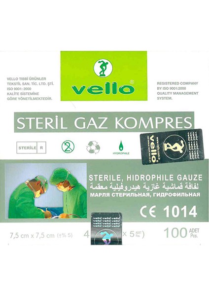 Steril Gaz Kompres 100 Adet