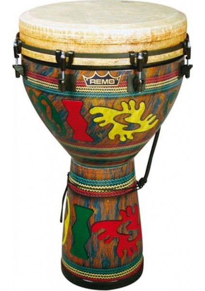 DJ-0014-24 Mondo Adinkra 14" Djembe
