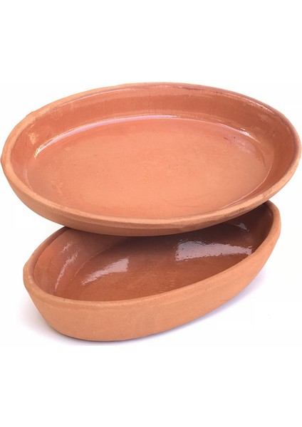 Doğal Toprak Büyük Kayık Güveç Seti 2'li Paket modelleri