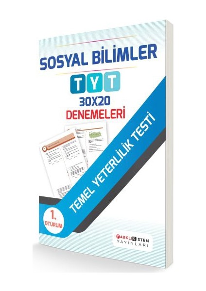 TYT 1. Oturum Sosyal Bilimler 30X20 Denemeleri