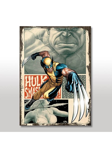 Ahşap Tablo The Wolverine 25x35 Cm