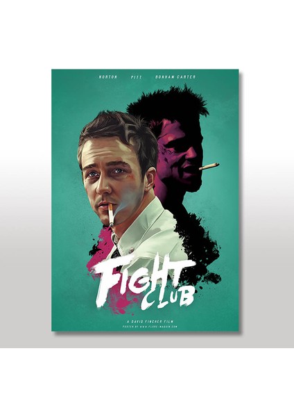 Ahşap Tablo Fight Club 25x35 Cm