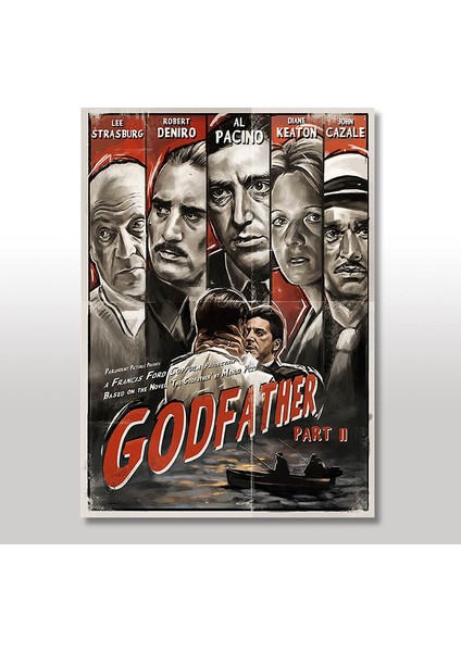 Ahşap Tablo The Godfather 2 35x50 Cm