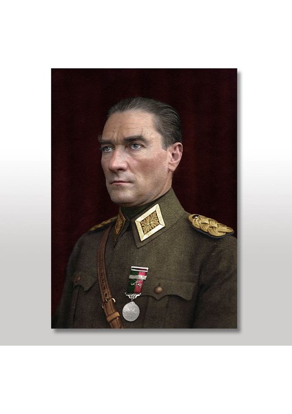 Ahşap Tablo Mustafa Kemal ATATÜRK 25x35 Cm