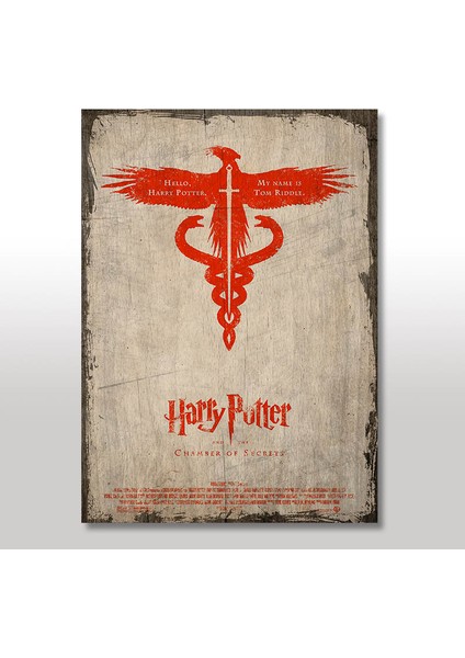 Ahşap Tablo Harry Potter 35x50 Cm