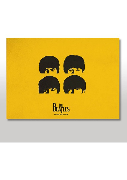 Ahşap Tablo The Beatles Art Afiş 25x35 Cm
