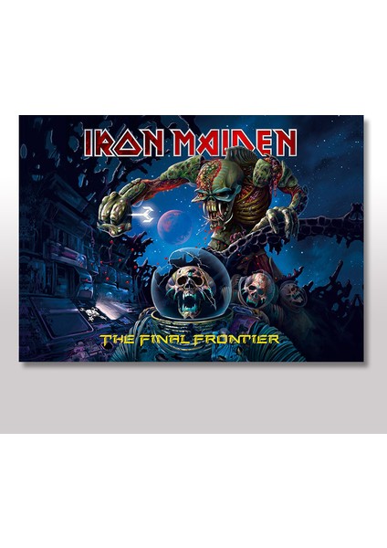 Tablomega Ahşap Tablo İron Maiden Poster 25x35 Cm