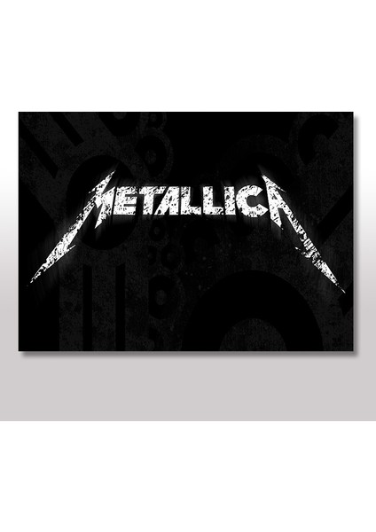 Ahşap Tablo Metallica Afiş 25x35 Cm